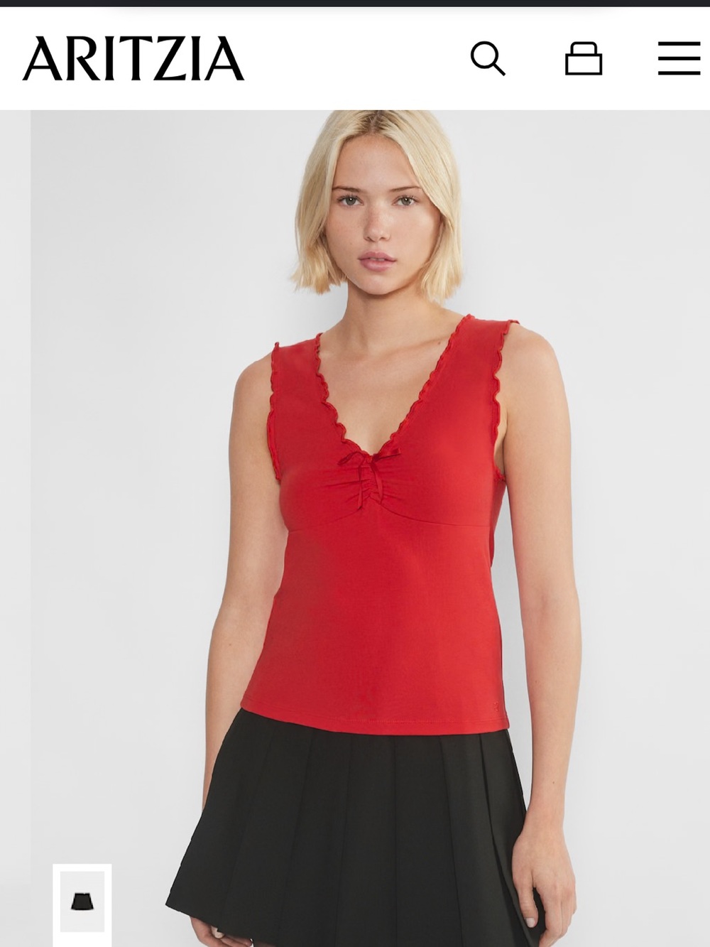 Sunday Best Chill Nectar top Red size Small